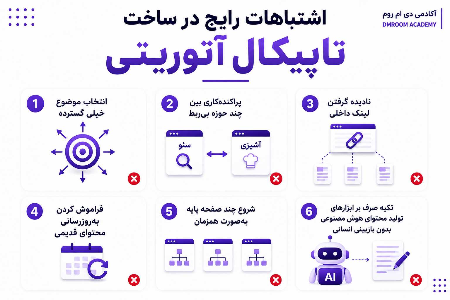 اشتباهات رایج در ساخت تاپیکال آتوریتی